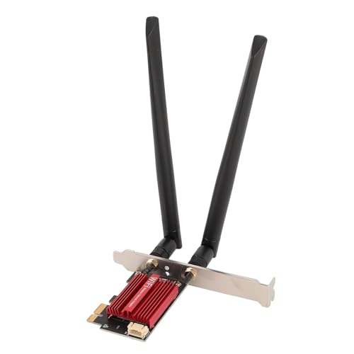 5400 Mbit/s PCIE-Dual-Antennen-Wireless-Netzwerkkartenadapter, Band 6 GHz 5 GHz 2,4 GHz 5.3-Unterstützung für Win10, für Win11, mit MUMIMO-Technologie von CCYLEZ