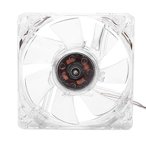 5V Lüfter 80mm, USB Ventilator Lüfter CPU Lüfter mit Transparente 4 Farben Lichte, Computer Fan, 10000 Stunden Lebensdauer, Öldichtungslager Für PC Computer von CCYLEZ