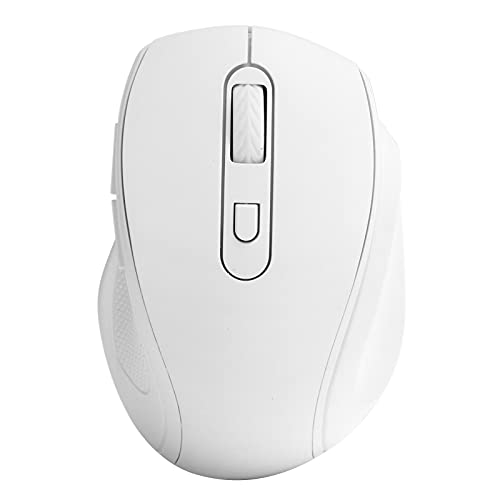 6 Tasten 1600DPI Wireless Maus, USB Mute Photoelektrische Mäuse, Plug & Play, Integrierter Speicher, Büro/Spiel/Heimmäuse, Notebook Desktop Computer Maus.(Weiß) von CCYLEZ