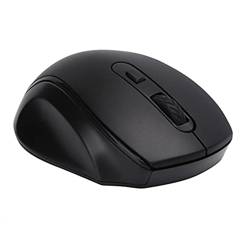 6 Tasten 1600DPI Wireless Maus, USB Mute Photoelektrische Mäuse, Plug & Play, Integrierter Speicher, Büro/Spiel/Heimmäuse, Notebook Desktop Computer Maus.(schwarz) von CCYLEZ