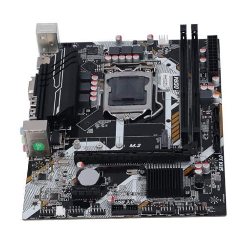 B250-Motherboard, 6/7/8/9. Generation Core I3 I5 I7, 225 X 175 Mm, Gigabit-Netzwerk, M.2, 3.0, Festkondensatoren, Stabile Stromversorgung, Unterstützt 32 GB X 2 (64 GB), ATX von CCYLEZ