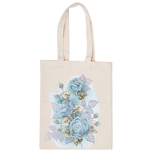Blumen-Diamant-Kunst-Handtasche, DIY-Malerei-Einkaufstasche, Diamant-Malerei-Werkzeug-Kit, für die Schule zu Hause(BB008) von CCYLEZ