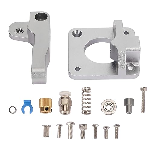 CCYLEZ 3D-Drucker-Extruder-Set, 3D-Drucker-Ersatzzubehör, 40 Zähne, 1,75 Mm/0,07 Zoll, Aluminiumlegierung (Extrusionsklemme, Stift, Schraube, Federpolster, Extrusionssitze, Drahtklemme) von CCYLEZ