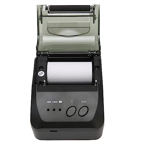 CCYLEZ 58-mm-Thermoetikettendrucker mit 203 DPI-Genauigkeit und USB-Schnittstelle. Schreibtisch-Versandetikettendrucker mit Gezahnter Klinge für Büro, Restaurant, Hotel von CCYLEZ