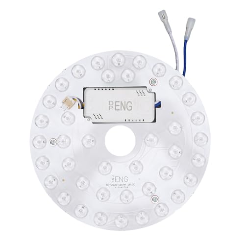 CCYLEZ 7,1 -Zoll -LED -Deckenlüftergeräteplatte, LED -Licht -Ersatz 18W 3CCT 3000K 4200K 6500K Dimmbare Runde Deckenlüfter Leicht Nachrüstungskits für Schlafzimmer Zuhause von CCYLEZ