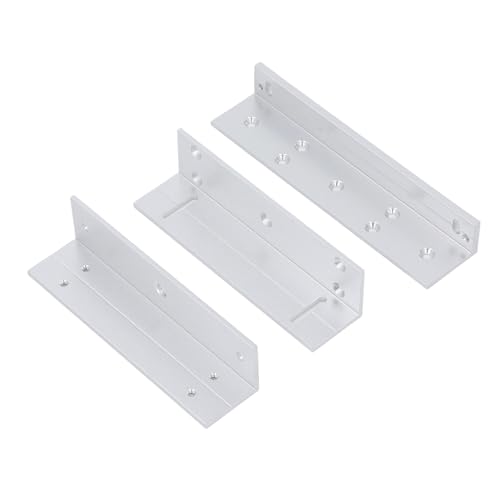 CCYLEZ Aluminiumlegierung Magnetic Lock Halteret Set - Z L -Halterung für Innere Tür mit 180 Kg Haltebereich, Kompatibel mit den Meisten Elektromagnetischen Schlössern, Robuster Konstruktion für die von CCYLEZ