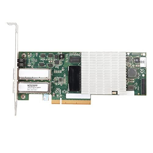CCYLEZ Ethernet-Serveradapter, 10 GB 2 SFP-Ports PCI Express X8-Netzwerkkarte, Plug-and-Play, mit LED-Anzeige, 9-KB-Jumbo-Frame, Unterstützt für ProLiant DL360e DL360p von CCYLEZ