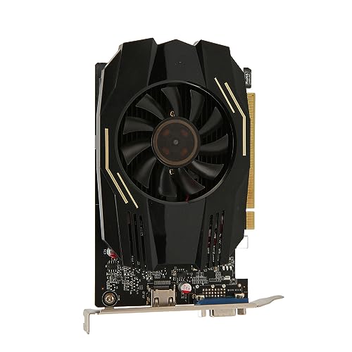 CCYLEZ GT1030-Grafikkarte, Computer-Grafikkarte, 2 GB DDR5 64-Bit-Grafikkarte 2400 MHz mit Lüfter für Spiele, 3840 X 2160 von CCYLEZ