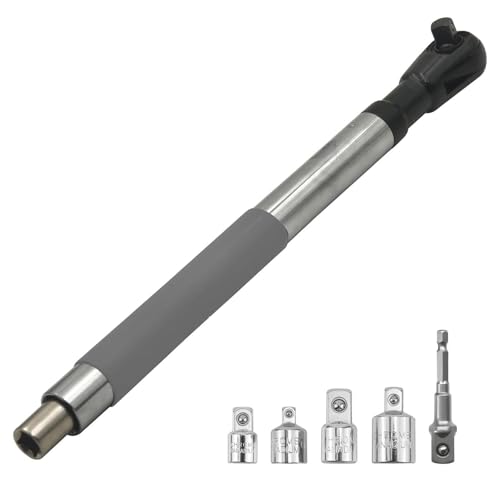 CCYLEZ Offset -Verlängerungsschlüssel für Elektrobohrer, Multifunktional -Steckdosen -Schritte mit 4 Adaptern und 1/2 -Zoll -Elektrobohradapter CCYLEZ Offset -Verlängerungsschlüssel für Elektrobohrer, Multifunktional -Steckdosen -Schritte mit 4 Adaptern und 1/2 -Zoll -Elektrobohradapter von CCYLEZ