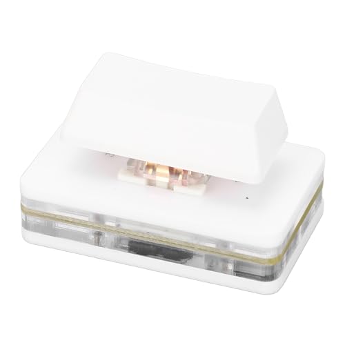 CCYLEZ Programmierbare Makro-PC-Tastatur, Acryl-Multifunktionstastatur, USB-1-Tasten-Tastatur, Plug-and-Play, für Büro, Gaming (White) von CCYLEZ