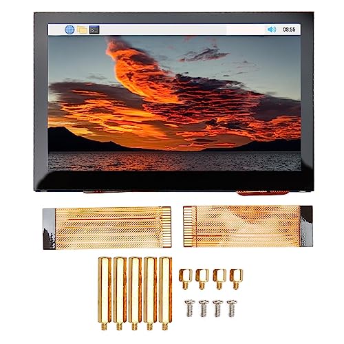 CCYLEZ QLED-Touch-Display, 4,3-Zoll-Touchscreen-, QLED-Touchscreen mit Dimmbarer Hintergrundbeleuchtung, QLED-Touchscreen-LCD 800 (RGB) X 480, Abdeckung aus Gehärtetem Glas, von CCYLEZ