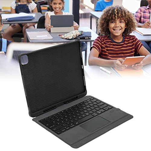 CCYLEZ Tablet-Tastatur mit Touchpad für IOS, Ultraflache Magnetische Tastatur, 7 Farben mit Hintergrundbeleuchtung, mit Integriertem Ständer und Hüllen, Typ-C-Ladung, 12,9 Zoll von CCYLEZ