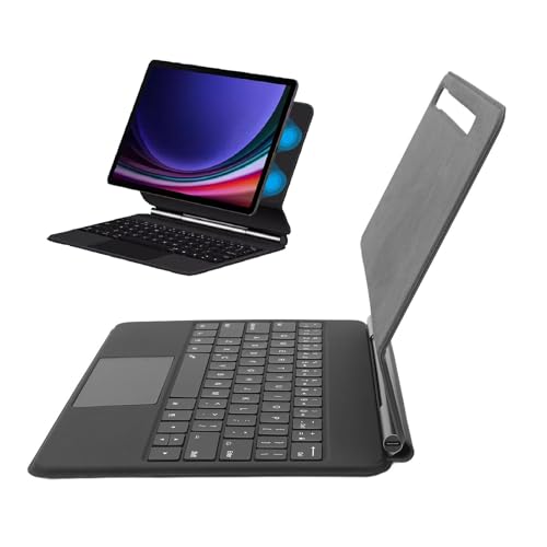 CCYLEZ Tablet-Tastaturhülle, Smart Touchpad Tablet-Hülle, Tragbar mit Magnetischer Abnehmbarer Tastatur für Tab 2,4 Zoll, mit Stifthalter und Verstellbarer Standwinkelnut. Schwarz CCYLEZ Tablet-Tastaturhülle, Smart Touchpad Tablet-Hülle, Tragbar mit Magnetischer Abnehmbarer Tastatur für Tab 2,4 Zoll, mit Stifthalter und Verstellbarer Standwinkelnut. Schwarz von CCYLEZ