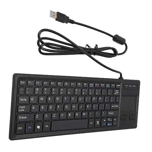 CCYLEZ Tastatur mit Touchpad, USB-Touch-Tastatur, Kompakte Kabelgebundene Touch-Tastatur, X-Scheren-Taste, Kompakte Touch-Tastatur für Industrie, Gastronomie, Marine, Fertigung, von CCYLEZ