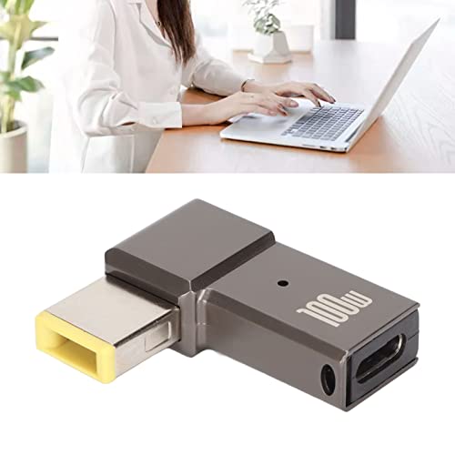 CCYLEZ USB C auf Slim Tip Adapter, 100W 5A Laptop USB C Buchse Eingang, PD Ladegerät Konverter, Tragbarer USB C auf Slim Tip Laptop Ladeadapter CCYLEZ USB C auf Slim Tip Adapter, 100W 5A Laptop USB C Buchse Eingang, PD Ladegerät Konverter, Tragbarer USB C auf Slim Tip Laptop Ladeadapter von CCYLEZ