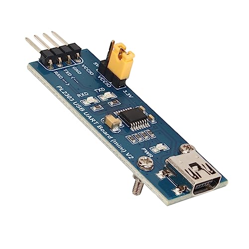 CCYLEZ USB-zu-UART-TTL-Modul, USB-AB-Anschluss mit 3 Energiemodi, 3 LEDs, USB-UART-Seriell-Adaptermodul für Win XP 7 8 10 11, Einfache Verbindung von CCYLEZ