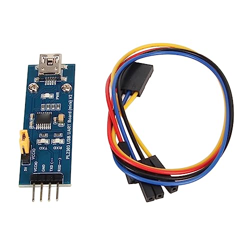 CCYLEZ USB-zu-UART-TTL-Moduladapter, PL2303 TA USB-zu-UART-Kommunikationsmodul 3,3 V 5 V Ausgang, USB AB-Anschluss mit TXD 3 LED, Kompatibel für Win XP 7 8 10 11 von CCYLEZ