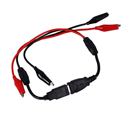 Elektrische Tester Clips,Krokodilklemme auf USB Kabel, USB Clips Spannung Skapazitäts Krokodilklemme Tester,USB Leitungsdetektor,Multimeter Messleitungen Clips von CCYLEZ