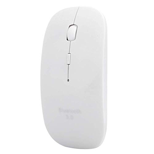 Kabellose Bluetooth Maus, 4D Intelligent Wireless Mouse, Ultradünne, ergonomische Computermaus mit 1600 DPI, für Android TV Box/PC/Smart TV/Projektor (Weiß) von CCYLEZ