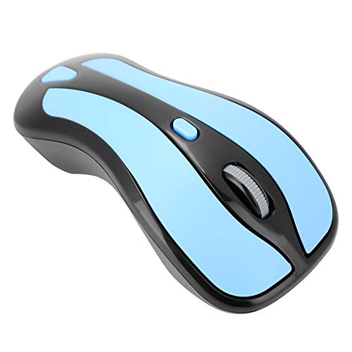 Kabellose USB Maus, 2,4 G Fly Air Maus mit USB Empfänger, 3 DPI Einstellbare Gyroskop TV optische Mäuse für Windows Android Mac OS, für Spiel/Zuhause/Büro/Internet Bar(blau+schwarz) von CCYLEZ