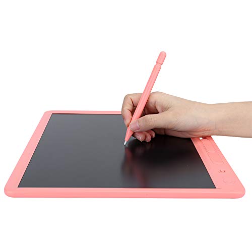 LCD-Schreibtafel, 15-Zoll-buntes Schreibbrett-Gekritzelbrett, elektronisches Handschrift-Zeichenpad für Büro der Hauptschule, Geschenk für Kinder(Rosa) von CCYLEZ