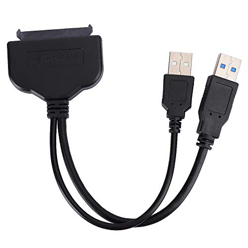 Plug-and-Play für USB 3.0-zu-SATA-Kabel, Keine Installation eines externen Treiberkonverters für die serielle SSD/HDD-Datenübertragung Hochgeschwindigkeitsübertragungsadapter von CCYLEZ