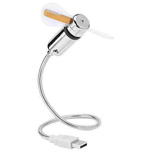 Programmierbarer USB LED RGB-Lüfter, Flexibler USB -Lüfter mit weichen Lüfterflügeln, angepasster Flexibler Hals, USB-Lüfter für PC-Notebooks von CCYLEZ