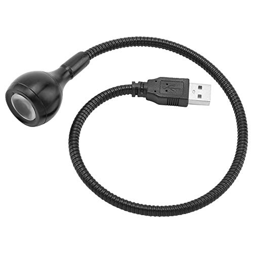 USB-Leselampe, tragbares USB-LED-Licht mit langem flexiblem Hals, LED-Nachtlichter, USB-Schwanenhalslampe für Zuhause, Schule, Büro usw.(Schwarz) von CCYLEZ