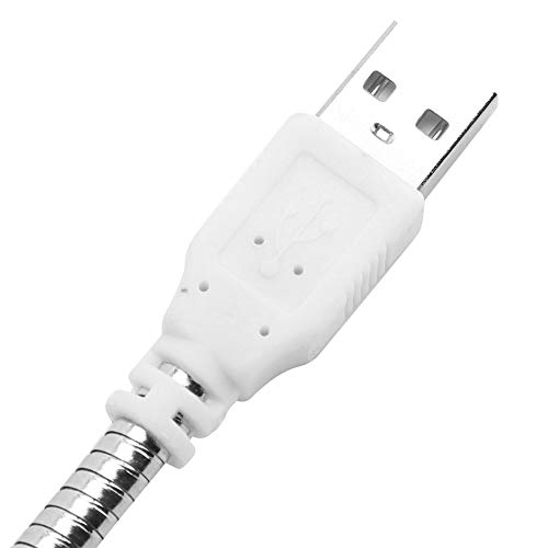 USB-Leselampe, tragbares USB-LED-Licht mit langem flexiblem Hals, LED-Nachtlichter, USB-Schwanenhalslampe für Zuhause, Schule, Büro usw.(Silber2) von CCYLEZ