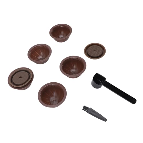 Wiederverwendbares Kapsel-Set, Wiederverwendbare Kaffeepads, Waschbar und Sicher, Einfach zu Verwenden für das Büro (Kaffee) von CCYLEZ