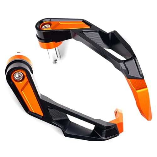 CCYYMOWOK Kompatibel mit DUKE 390 125 200 790 250 690 1290 Super Duke R RC390 Motorrad Zubehör Lenker Bremsschutz Aluminium Motorrad Kupplungshebel Handschutz Protector (Orange) von CCYYMOWOK