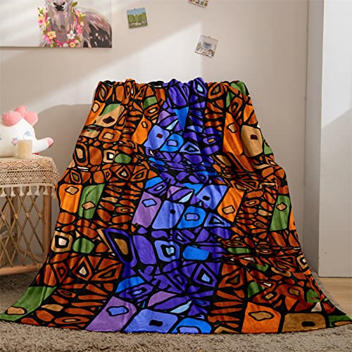 Kuscheldecke Flauschig Bunte Graffiti Decke Wohndecke Fleecedecke Extra Weich Warm Mikrofaser Decke für Sofadecke Couchdecke Flauschige Bettüberwurf Tagesdecke - 140 x 200 cm von CCZM