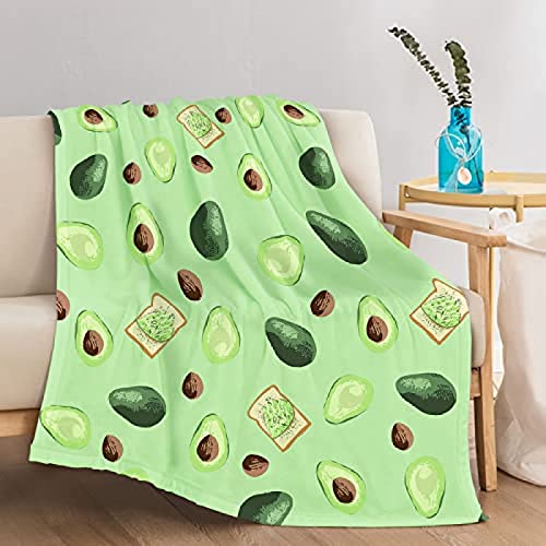 Kuscheldecke Flauschig Cyan-Avocado Decke Wohndecke Fleecedecke Extra Weich Warm Mikrofaser Decke für Sofadecke Couchdecke Flauschige Bettüberwurf Tagesdecke - 140 x 200 cm von CCZM