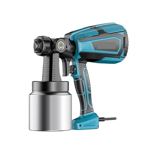 1000ML Elektrische Spritzpistole Akku-Farbspritzgerät Auto Möbel Stahlbeschichtung Airbrush Home DIY(Power supply) von CCZRD