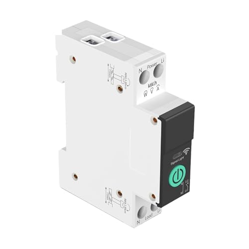 1P+N WIFI Smart Switch Energiezähler Kwh Messung Überwachung Leistungsschalter Timer Relais MCB TUYA Smartlife(TO-Q-SY2,25A) von CCZRD