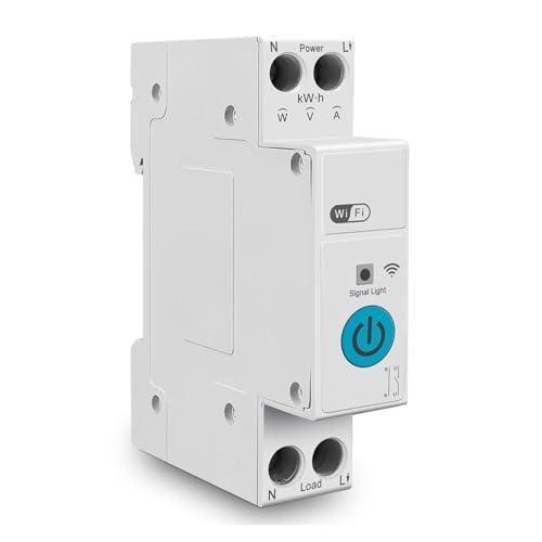 1P+N WIFI Smart Switch Energiezähler Kwh Messung Überwachung Leistungsschalter Timer Relais MCB TUYA Smartlife(TOB9-63M Metering,32A) von CCZRD