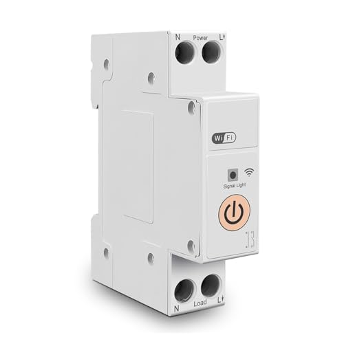1P+N WIFI Smart Switch Energiezähler Kwh Messung Überwachung Leistungsschalter Timer Relais MCB TUYA Smartlife(TOB9-63T No metering,63A) von CCZRD