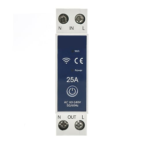 1P 1P+N WiFi Smart Circuit Breaker Spannung Energie Leistung KWh Meter Zeitrelais Schalter Sprachfernbedienung Durch Tuya Smart Life App(PT-J,6A) von CCZRD