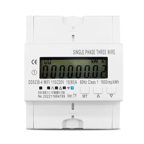 2 Phase 60Hz 80A Din Rail Tuya WIFI Smart Energy Meter Stromverbrauch Monitor KWh Meter Wattmeter von CCZRD