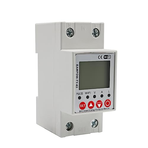 2P 63A TUYA APP WiFi Smart Circuit Erdschluss Über Unter Spannung Schutz Relais Gerät Schalter Breaker Energie Leistung KWh Meter von CCZRD