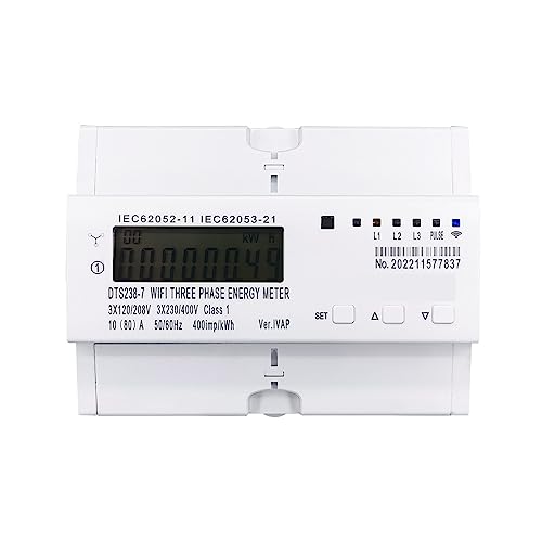 3 Phase 80A Tuya WIFI Smart Bidirektionaler Energiezähler Timer Stromverbrauch Monitor KWh Meter von CCZRD