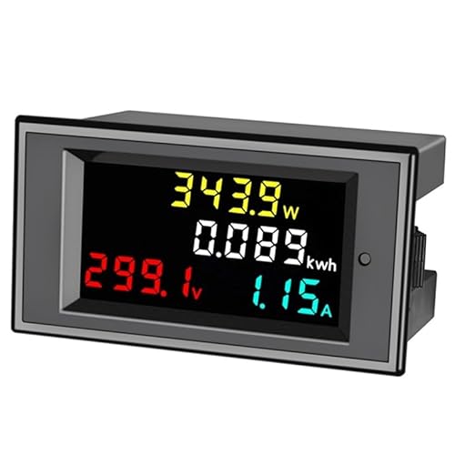 4 In 1 DC Voltmeter Amperemeter Power Energy Meter 7-20V/14-600V 0-20/50/100A LCD Digital Multimeter HD Farbbildschirm Batterie Monitor(DC7-20V 0-100A) von CCZRD