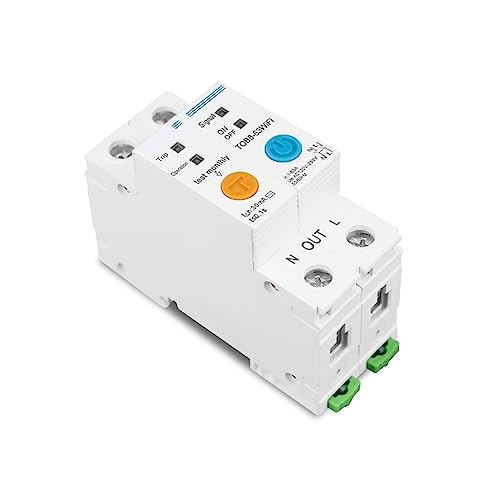63A WIFI Smart Switch Energie Meter Kwh Metering Überwachung Leistungsschalter Timer Relais For Smart Home(1P 63A) von CCZRD