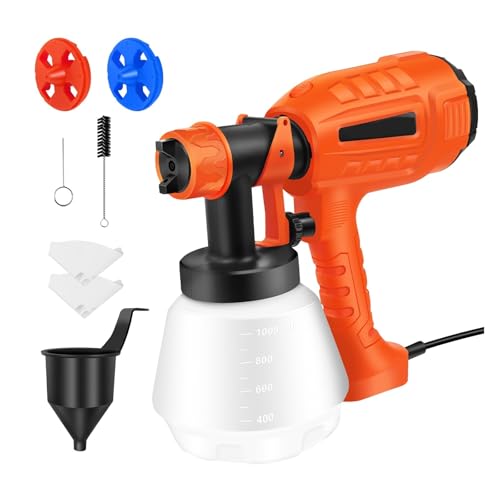 CCZRD 3 Sprühmuster Elektrisches Farbsprühgerät Zaun-Farbsprühgerät 1000 Ml For Zäune Und Terrassen Spritzpistole Handheld von CCZRD