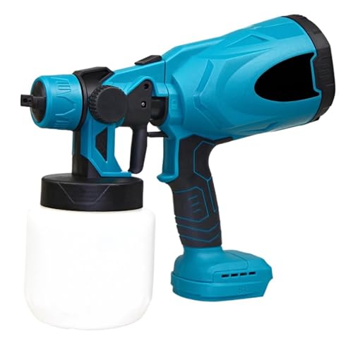 CCZRD 800 ML Elektrische Spritzpistole Akku-Farbspritzgerät Auto Möbel Stahlbeschichtung Airbrush Einfach Farbspritzgerät For 18 V Batterie(Without Battery) von CCZRD