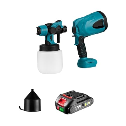 CCZRD 800 ML Elektrische Spritzpistole. Hand-Akku-Hochleistungs-Elektro-Farbspritzgerät. Heimwerken Einfaches Sprühen. For 18-V-Batterie(1X128vf Battery Set) von CCZRD