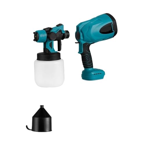 CCZRD 800 ML Elektrische Spritzpistole. Hand-Akku-Hochleistungs-Elektro-Farbspritzgerät. Heimwerken Einfaches Sprühen. For 18-V-Batterie(No Battery) von CCZRD