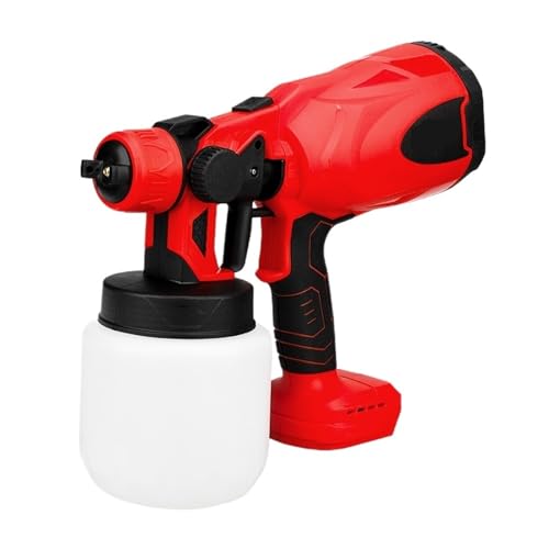 CCZRD 800 Ml Elektrische Spritzpistole, Haushaltsdesinfektion, Sterilisation, Elektrisches Farbspritzgerät For 18 V-Batterie Ohne Batterie(No Battery Red) von CCZRD