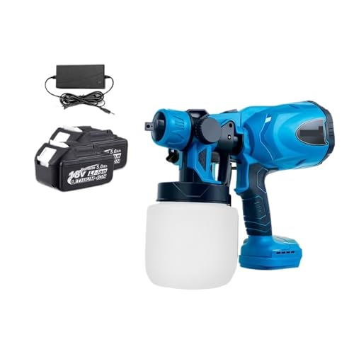 CCZRD 800 Ml Kabellose Elektrische Farbspritzpistole, Haushaltsdesinfektion, Sterilisation, Tragbares Sprühgerät For 18 V-Batterie(2x5.0Ah Battery) von CCZRD