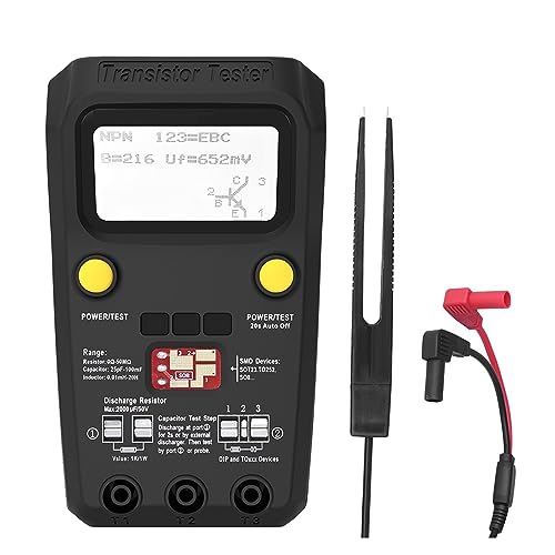 Mehrzweck-Transistor-ESR/SMD-Tester, Intelligenter Dioden-Trioden-Kapazitätswiderstandsmesser, LCD-Messgerät, MOS/PNP/NPN-Test(ESR02PRO-Test clip) von CCZRD